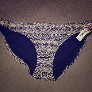 Old Navy Black & White Print Swim Suit Bottoms